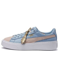 (WMNS) PUMA Basket Platform Coach 'White Blue Brown' 366364-01