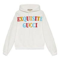 Gucci Exquisite Logo Hooded Sweatshirt 'White' 700120-XJEXD-9095