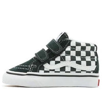 Vans Toddler Checkerboard Sk8-mid Reissue Velcro Sneakers Green/White TD VN0A5DXD8CA