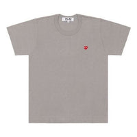 COMME des GARCONS PLAY Coloured Small Emblem T-Shirt 'Grey' AZ-T314-051-7