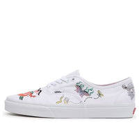 Vans Authentic Classic Casual Skateboarding Shoes Unisex White Chinese Style Printing 'White Pink Black' VN0A5KRDAT3