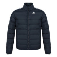 adidas Ess Down Logo Print, Warm, Casual Down Jacket Men's Legendary Ink Blue GH4594