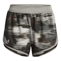 (WMNS) Under Armour Fly-By 2.0 Printed Shorts 'Grey' 1350198-502