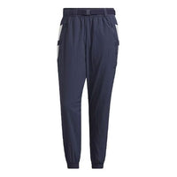 Men's adidas St Brand Wvpt Colorblock Bundle Feet Loose Athleisure Casual Sports Long Pants/Trousers Dark Grey Navy Blue HE7457