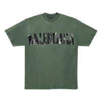 Balenciaga New Tape Type T-shirt Medium Fit 'Dark Green' 739784TQVQ83004
