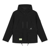 New Balance Men's New Balance Multiple Pockets Woven Hooded Jacket Black AMJ21356-BK