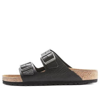 Birkenstock Arizona Grip Leather Sandals 'Vintage Wood Black' 1023115