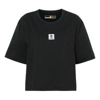 (WMNS) Timberland Logo T-Shirt 'Black' A5RZX-001