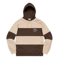 Supreme x Nike Stripe Hooded Sweatshirt 'Brown Tan' SUP-SS19-10153