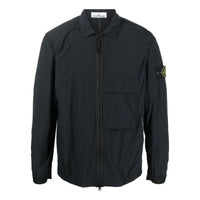 STONE ISLAND Garment Dyed Naslan Light Overshirt 'Black' 771510303-V0029