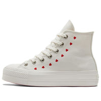 (WMNS) Converse Chuck Taylor All Star Lift Platform High 'Embroidered Hearts - White' A01599C