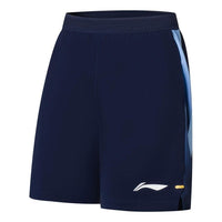 Li-Ning Logo Print Badminton Shorts 'Blue' AAPS133-4