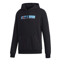 Men's adidas neo Fav Ss Hd Casual Sports Printing Pullover Black GM2332