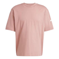 adidas Essentials Loose Fit 3 Bar Logo T-Shirt 'Pink' JF3620