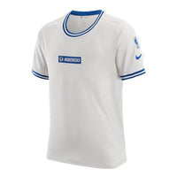 Men's Nike Alphabet Stripe Printing Round Neck Short Sleeve White T-Shirt DR2266-030