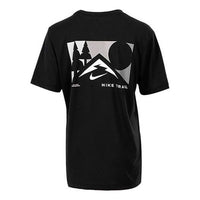 Nike U Nk Df Tee Db Trail Ssnl Sport Short Sleeves T Shirt Men's Black DD4465-010