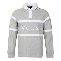 Nike As Sportswear Swoosh Rugby Polo 'Grey' CV0170-063