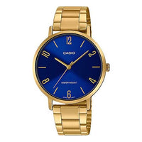 CASIO Quartz Waterproof Blue Watch Dial Blue Analog LTP-VT01G-2B