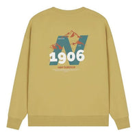 New Balance Logo Graphic Print Sweatshirt 'Yellow Green White' AMT24370-BYC