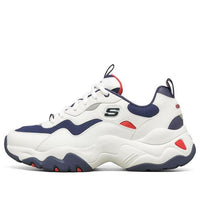 Skechers D Lites Low-Top Running Shoes White/Blue/Red 237152-WNVR
