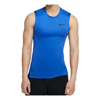 Nike Pro Logo Training Tight Vest Blue Royal blue BV5601-480