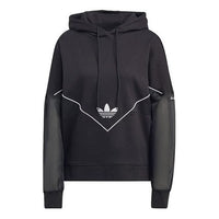 (WMNS) adidas Original ADICOLOR Hooded Top 'Black' IC5380