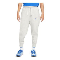 Nike Sportswear Airmoji Lacing Bundle Feet Fleece Casual Sports Pants Gray CZ2355-050