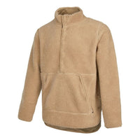 Men's Nike Lamb's Wool Stay Warm Half Zipper Solid Color Khaki DD2183-247