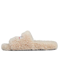 (WMNS) Balenciaga Furry Slides 'Beige' 654261W2DO19796