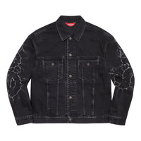 Supreme Shibori Denim Trucker Jacket 'Black White' SUP-SS23-014