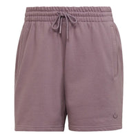 Men's adidas originals C Short Ft Solid Color Lacing Sports Shorts Light Purple HF6368