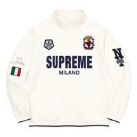 Supreme Milano Half Zip Pullover 'White Navy' SUP-FW22-566