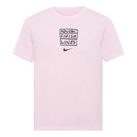 Nike Dri-fit Casual Sports Running Short Sleeve Pink AO0630-663