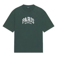 Balenciaga Cities Paris T-shirt Medium Fit 'Green' 612966TLVL73011