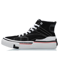 (WMNS) Li-Ning Canvas Hi Shoes 'Black White Red' AECR008-4