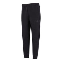 Men's adidas Mh Slim Knpnt Solid Color Logo Printing Elastic Waistband Sports Pants/Trousers/Joggers Black HM2968