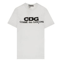 COMME des GARCONS CDG Classical Logo Applique Short-sleeve Tee Unisex White SZ-T005-051-2