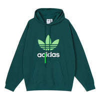 Men's adidas originals Big Trfl Contrasting Colors Logo Sports Forest Green H09351
