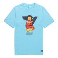 Men's adidas x LEGO Crossover Dame Ss Trey Young Funny Blocks Printing Basketball Sports Short Sleeve Sky Blue T-Shirt GU2717