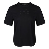 (WMNS) Nike SS20 Athleisure Casual Sports Short Sleeve Black CV1876-010