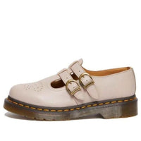 (WMNS) Dr. Martens 8065 Virginia Leather Mary Jane 'Vintage Taupe' 30692348