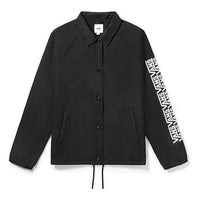(WMNS) Vans Logo Printing Coach Jacket Black VN0A4CX9BLK