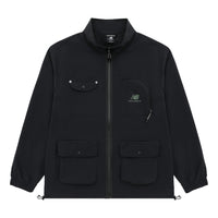 New Balance Logo Full-Zip Jacket 'Black' AMJ31322-BK