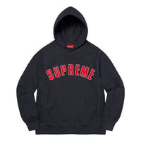 Supreme Pearl Logo Hooded Sweatshirt 'Navy Red' SUP-FW21-171
