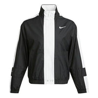 (WMNS) Nike Sportswear Repel Contrasting Colors Loose Woven Jacket Autumn Black CZ8801-010