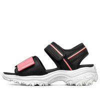 (WMNS) Skechers D'Lites 1.0 Sandals Black/Pink 119239-BKPK