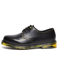 Dr.Martens 1461 Marbled Sole Leather Oxford Shoes 'Black Yellow' 31162001