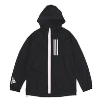 adidas Outdoor Windproof Sports Hooded Jacket Black DZ0052