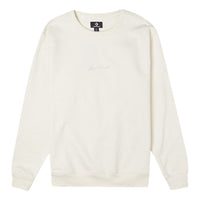 Men's Converse Jack Purcell Athleisure Casual Sports Fleece Round Neck Pullover White 10022516-A01