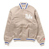 Nike Dugout Loose Satin Jacket Asia Sizing 'Khaki Sail' FQ7970-247
